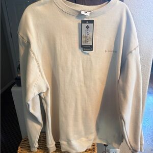 NWT Vintage Columbia Men's Cream Crewneck